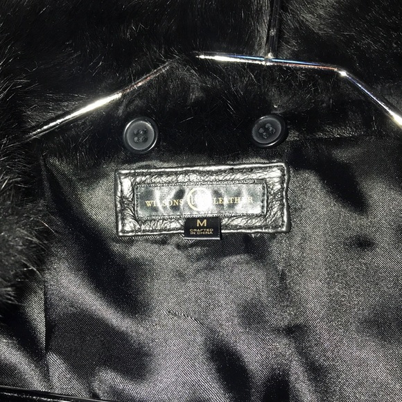 Wilson’s black leather jacket new - Picture 3 of 7